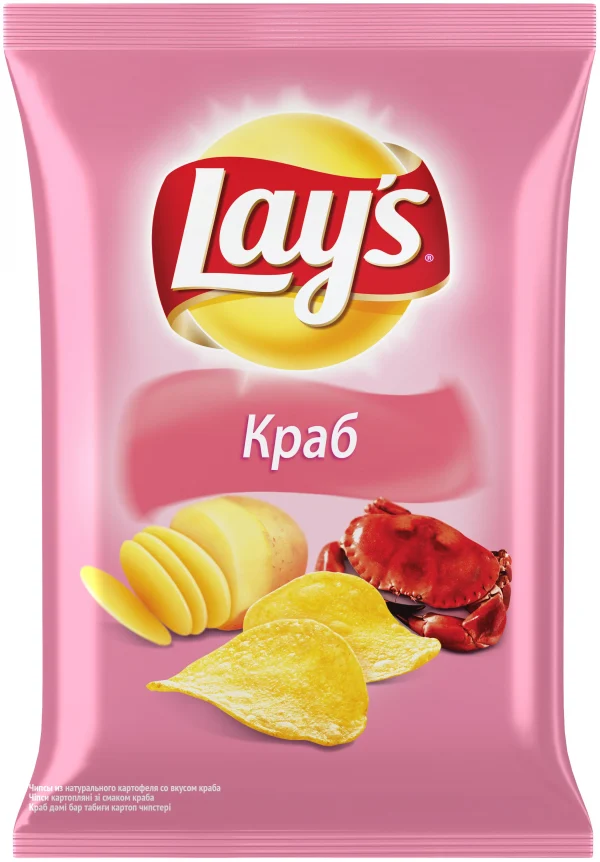 Чипсы Lays Краб 80 г
