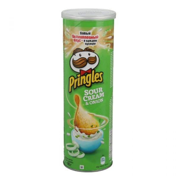 Чипсы Pringles сметана-лук 165 г большая